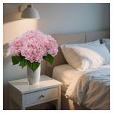 WenXin 4Pcs Hydrangea Artificial Flowers 21 Inch Real Touch Flowers with Stems Fake Artificial Hydrangeas Flowers for Bouquet Table Centerpieces Spring Decorations for Home