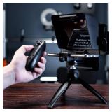 AMBITFUL Portable Teleprompter Kit - 7.5ftft Mini Teleprompter with Desktop Tripod andRemote Control for Phone and DSLR Recording
