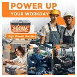 DUPASU Electric Lunch Box Food Warmer: 100W Heated Lunch Box for Adults, 1.8L Portable Fast Heating Lunchbox Food Heater for Car, Truck, Work, Travel, Lonchera Elctrica Porttil 1224V110-230V