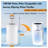 100186 Water Filter Replacement Compatible with Amway eSpring Water Purifier, CTC Activated Carbon, Effectively Adsorbs Harmful Elements, Retains Beneficial Minerals. Lasts 1 Year or Filters 1320 gal