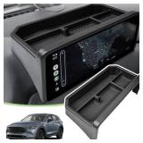 HGWEI Dash Storage Box Compatible with Mazda CX-5 2025 2024 2023 2022 Interior Accessories, Console Dashboard Organizer Behind 10.25\ Touch Screen Insert Tray Holder, Blackin