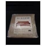 SureFit Home Décor Soft Suede Futon Slipcover, Polyester, Machine Washable, One Piece, Taupe Color