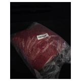 MIULEE Christmas Red Bath Rugs for Bathroom - Soft and Absorbent Non-Slip Rug for Shower Bath and Toilet, Machine Washable, 16ftft x 24ftft