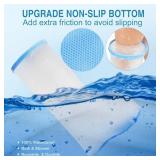 Waterproof Extra Wide Leg Cast Cover for Shower Adults, Extra Large Leg Shower Cover with Non-Slip Bottom, Watertight Foot Protector for Plus Size Adults Surgery Shower Boot
