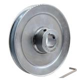 Saelno AB600-1 18 Single Groove Web Sheaves, v Belt Pulley 1 18 inch bore 6\ OD,Motor Pulley Carbon Steel for A B 5L 4L V-Beltsin