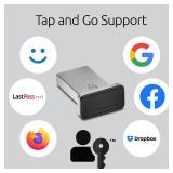 Kensington VeriMark Gen2 USB-A Fingerprint Key Reader - Windows Hello and Windows Hello for Business, Tap and Go, Anti-Spoofing (K64704WW)