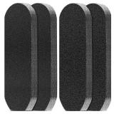 Flutesan 80 Pcs Stainless Steel Foot File Refills 180 Grit and 120 Grit Replacement Pads Coarse Fine Pedicure File Refills Double Side Reusable Foot Rasp Pad with Removable Glue