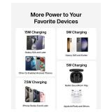 Belkin Wireless Charging Pad 15W - Qi Charger, Charging Station for Apple iPhone 17, iPhone 161514 Series, AirPods, Samsung Galaxy S25, Galaxy S24, Pixel - 5ft Cable Included - Black