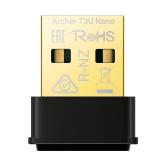 TP-Link Nano USB WiFi Adapter for PC(Archer T3U Nano)-AC1300 2.4G5G Dual-Band Wireless Network Transceiver Adapter for Desktop PC, Travel Size, Supports Windows 11,10, 8.1, 8, 7  up to Mac OS 10.15