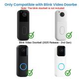 Anti-Theft Doorbell Door Mount No Drill Compatible with Blink,No Cover Not Block Doorbell Motion Sensor Bracket Holder for Apartment Renters