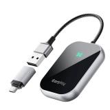 HOLEPLUS Wireless CarPlay Adapter, Converts Factory Wired CarPlay to Wireless, Plug and Play, iPhone Multi-User Connection,Compatible with iPhone (A21 Black)