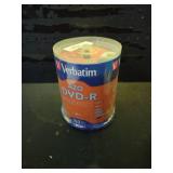Verbatim DVD-R Blank Discs AZO Dye 4.7GB 16X Recordable Disc - 100 Pack Spindle,Silver