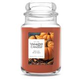 Yankee Candle Spiced Pumpkin, Fall Scented Candle, 22oz Large Jar with up to 150 Hour Burn Time, Giftable