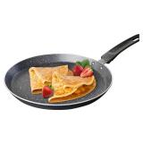 LECOOKING Nonstick Dosa Pan, Crepe Pan,Comal Para Tortillas, Non-Stick Pancake Griddle Compatible with Induction? also for Crepes.9.5 inch