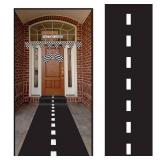 Super Z Outlet 10ft Long Racetrack Floor Running Racer Party Decoration Mat Drag Race Car Road Go Kart Theme Birthday Games (2ft Wide)