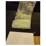 Set of 2 Rectangular Glass Paperweight Blocks - Clear Glass Paper Weights - Glass Block Decor Tiles for Office, Home Crafts, Projects, Ornaments (A)