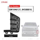 CYPLIDD Front Bumper Cover Trim Molding Compatible with Chevy Silverado 1500 2019-2022 Replace GM1046121 84588810 (Left Driver side?
