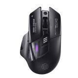 INPHIC A9 Explorer Wireless Mouse for Laptop, 2.4GBluetooth 5.0, RGB Lighting, 2400 DPI, Visible Battery, Type-C Charging