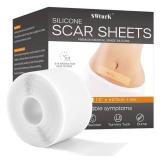 SWturK Silicone Scar Sheets,Silicone Scar Tape for Removal Treatment,Scar Removal Away(1.6\ x 56\in Roll - 1.43M) Keloid Bump Removal?1PCin