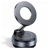 REOKILY 2026 Upgraded Vacuum Magnetic Car Phone Holder 360° Reinforced 96LBS Ultra Suction Cup Phone Mount for MagSafe Cell Phone Holders for Your CarGymMirror Mount for iPhone and Android