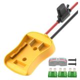 RVBOATPAT Battery Adapter Compatible with Dewalt 20V Power Wheel Battery Adapter 12 AWG Wire Battery Converters with Fuses and Connectors