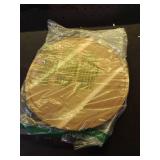 11.5 Inches Candle Holder Tray Home Decor, Round Wood Tray for Coffee Table, Small Wooden Serving Decorative Trays for Home