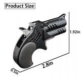 Rubber Band Gun Creative Keychains Decorative Ornaments School Bag Pendants Creative Decompression Toys (Black)