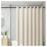 CorkLatta Black Shower Curtain Rod 31 to 80 Inch,1 Inch Diameter Adjustable Spring Tension Stainless Steel Telescoping Rod,Easy Install,No Rust