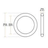 uxcell Nitrile Rubber O-Rings 29mm OD 23mm ID 3mm Width, Metric Sealing Gasket for Automotive Machine Plumbing, Pack of 10