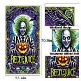 Vohado Door Cover Itfts Showtime Halloween Party Decoration Front Porch Indoor Outdoor Patio Banner Decor