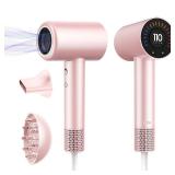 CONFU Hair Dryer, 110000 RPM Fast Drying Blow Dryer with Magnetic Diffuser and Concentrator, Professional Lightweight Ionic Hair Dryer for Women and Men