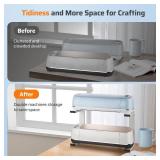 FEOXSHAL Stand Legs Compatible with Cricut Maker 4, 3, 1 and Cricut Explore Air 2,3 - Fully Open for Double Machine Running, Storage and Organization, Saving Craft Table Space
