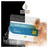 4x3 Inches Horizontal Badge Holder, Clear ID Card Holder with Waterproof Resealable Zip Type Protector, Badge Sleeve Fits Name Tag HolderRFIDProximityCredit Card (200pcs-Horizontal)