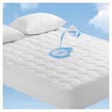 Elegear King Cooling Mattress Pad for Hot Sleepers, Waterproof Cold Mattress Topper with TriSupport 3D Tech Balanced Support & Enhanced Breathability, Soft Fluffy Bed Protector