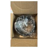 HonandGuan 5 Inch Duct Connector, Plastic 5 Inch Dust Collection Fittings Duct Flange For Heating Cooling Ventilation System, Black.