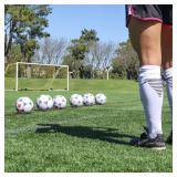 GoSports Premier Soccer Ball with Premium Pump 6 Pack, Size 3