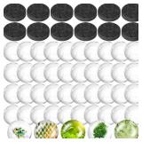 96pcs Craft Magnets Glass w Adhesive Backing and Transparent Clear Glass Cabochons DIY Craft Fridge Magnets for Whiteboard Refrigerator(48 Set,1-Inch,Round)