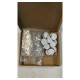 96pcs Craft Magnets Glass w Adhesive Backing and Transparent Clear Glass Cabochons DIY Craft Fridge Magnets for Whiteboard Refrigerator(48 Set,1-Inch,Round)