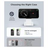 3 in 1 Magnetic Wireless for iPhone Charging Station: Foldable Portable Charger for iPhone 17-12 Pro Max and Apple Watch and AirPods, for Apple Multiple Devices Charger for Home,OfficeandTravel