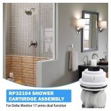 RP32104 Delta Shower Cartridge Replacement for Delta Monitor 17 Series (1998-2005) Dual Function Bath Tub and Shower Faucet Parts Delta Shower Faucet Cartridge Assembly