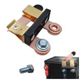 Sylvil Knife Blade Master Switch, 3.7\× 3.1\in Side Post Knife Blade Battery Disconnect Switch, Power Battery Quick Shutoff Switch Horizontal Blade for Boat Truck RV, Car Accessories (Circular Hole)i