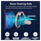 LapEasy Hearing Aids for Seniors Rechargeable with Noise Canceling, Hearing Amplifier for Adults, Sound Amplifier for Hearing Loss - in Ear - with Volume Control