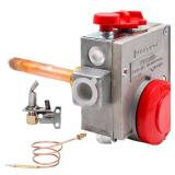 110-326 Gas Water Heater Control Valve wCopper Probe Thermostat - Metal - Built for Durability and Precision