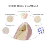 (lot of four) VivoFoot 6 PCs Anti-Slip Heel Grips, Thick Liners and Fillers for Half-Size Too Big or Loose Shoes, Heel Cushion Inserts, Heel Pads to Prevent Slipping Out, Rubbing and Blisters (Black)