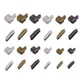 PH PandaHall 24pcs Metal Zipper Latch Slider Retainer 3 Color number3number5number8number10 Insertion Pin Zipper Bottom Zippers Stopper for Metal Zippers Repair Zip Sewing Replacement DIY