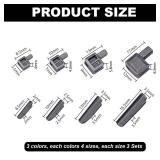 PH PandaHall 24pcs Metal Zipper Latch Slider Retainer 3 Color number3number5number8number10 Insertion Pin Zipper Bottom Zippers Stopper for Metal Zippers Repair Zip Sewing Replacement DIY