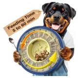KADTC U.S. Brand and Design Large Size and Capacity Spinning Dog Puzzle Feeder - Food Dispensing Slow Puzzles Bowl for Dogs Feeding Time from 5-60 min Puppy Treat Dispenser Toys Christmas and New Year
