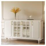 Rergy Cabinet Pulls Kitchen Handles for Cabinets, 10Pack Gold 3-34inch Hole Center, Square Drawer Hardware Zinc Alloy Dresser Handle for Cupboard