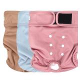 wegreeco Washable Dog Diapers Female Highly Absorbent Reusable Diapers for Doggie in Heat Dog Period for Heat Cycle, 3 Pack (Medium