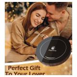 Kepwam Coffee Mug Warmer with Gravity Sensor, Mug Warmer for Desk with LED Light, 3 Temp Settings and 6H Auto Shut Off Coffee Warmer, Electric Candle Warmer Plate for Beverage, Coffee, Tea, Milk